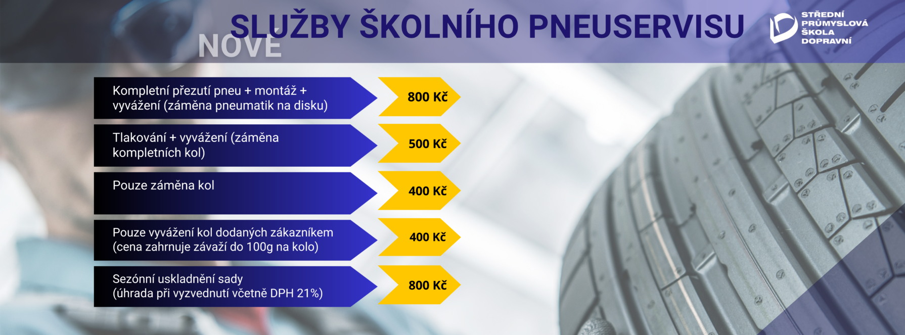 Služby školního autoservisu